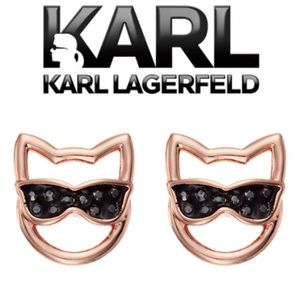 Karl Lagerfeld Choupette Sunglasses Stud Earrings